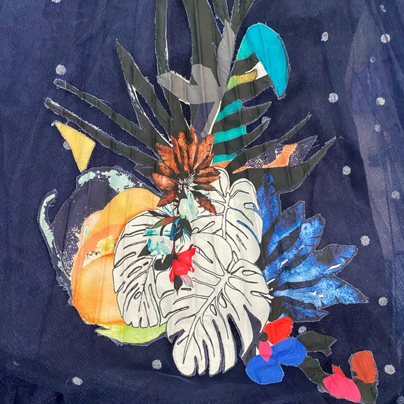 New Anthropologie Rochelle Tulle Maxi Dress 12-P - Picture 9 of 12